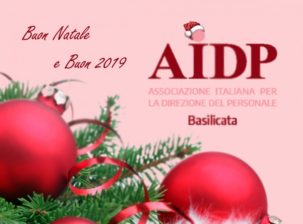 Aidp Basilicata vi augura Buone Feste, con l'augurio di un 2019 ricco di crescita personale e professionale #aidp #hr #hrmanagement #auguri #buonnatale #buon2019