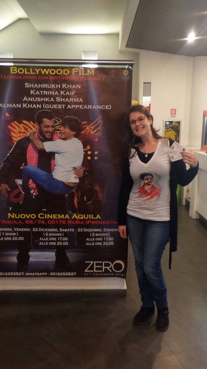 francitras's tweet photo. With love from Rome! โค Watching #Zero @iamsrk mera hero! ๐ https://t.co/913RV7KXBE