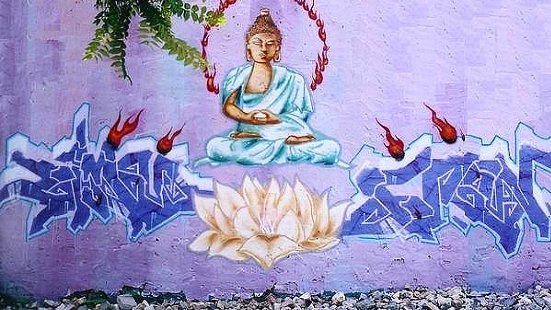 zimad65's tweet photo. Still there after almost 20 years #zimad #span #buddha #lotus #begood #meditate #bronx #publicfigure https://t.co/vvVw2GMBUM