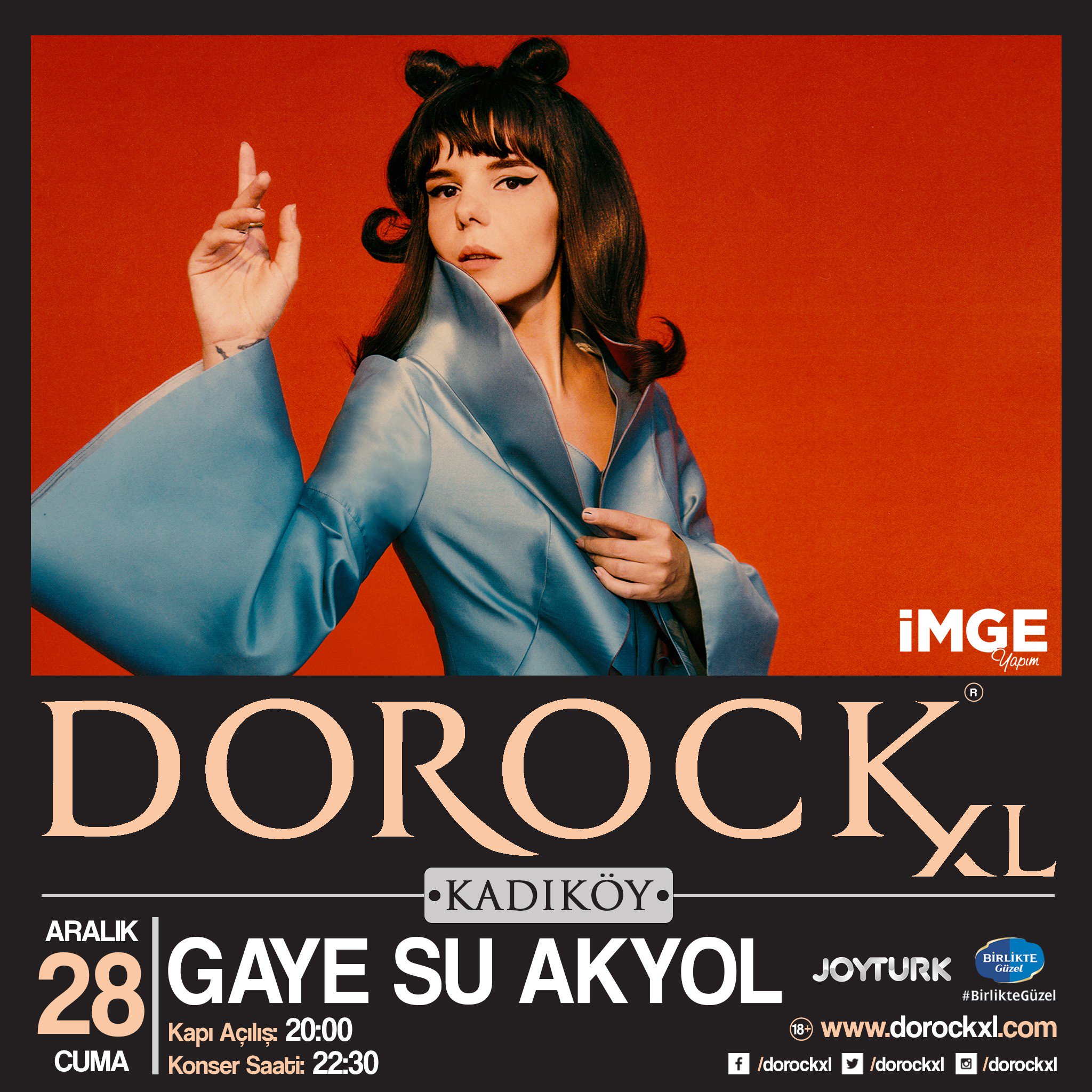 Dorockxl Twitterissa Gaye Su Akyol 28 Aralik Cuma Saat 22 30 Da Dorock Xl Kadikoy Sahnesinde Biletler Biletix Ve Dorock Xl Kadikoy Giselerinde Dorockxl Dorockxlkadikoy Gayesuakyol Joyturk Birlikteguzel Https T Co 4h258x3fxf Twitter