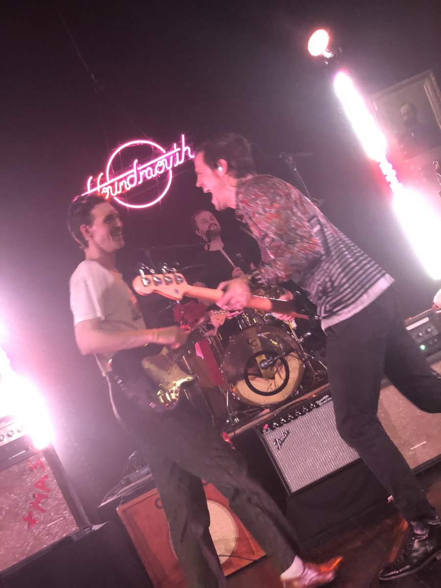 TraciSchuler's tweet photo. Houndmouth put on a good show last night #Krampus #houndmouth #newalbanyindiana #louisvillepalace https://t.co/hc57bnrhdh