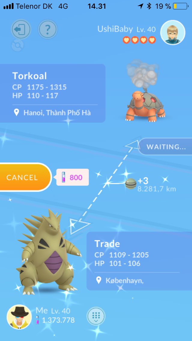 DenGuleBaron1's tweet photo. Shiny Bird! Hundo Larvitar from lure and one epic trade with @AnnemarieKalk https://t.co/IqbJ6FCl7f