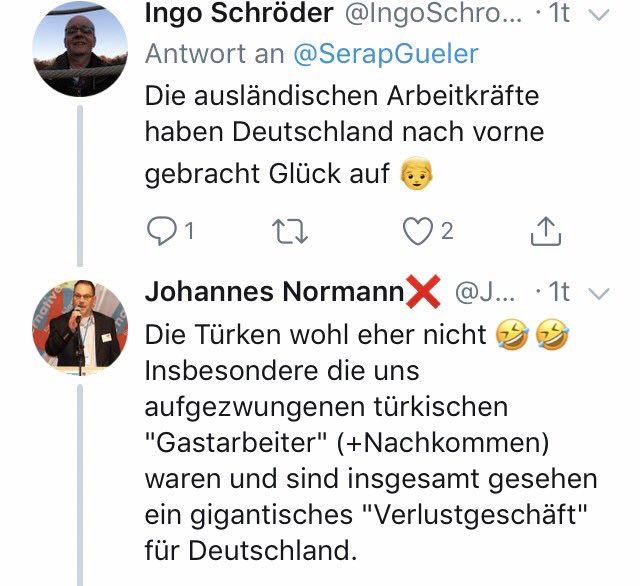SerapGueler's tweet image. Danke für so viele positive Reaktionen zum Tweet mit meinem Vater!Bin gerührt! 
&amp;amp; zur dummen Antwort von Herrn Normann:Man kann nie eine Alternative für Deutschland sein,wenn man eigene Geschichte nicht kennt.Gastarbeiter wurden nicht aufgezwungen,sondern gerufen!Auch die Türken.