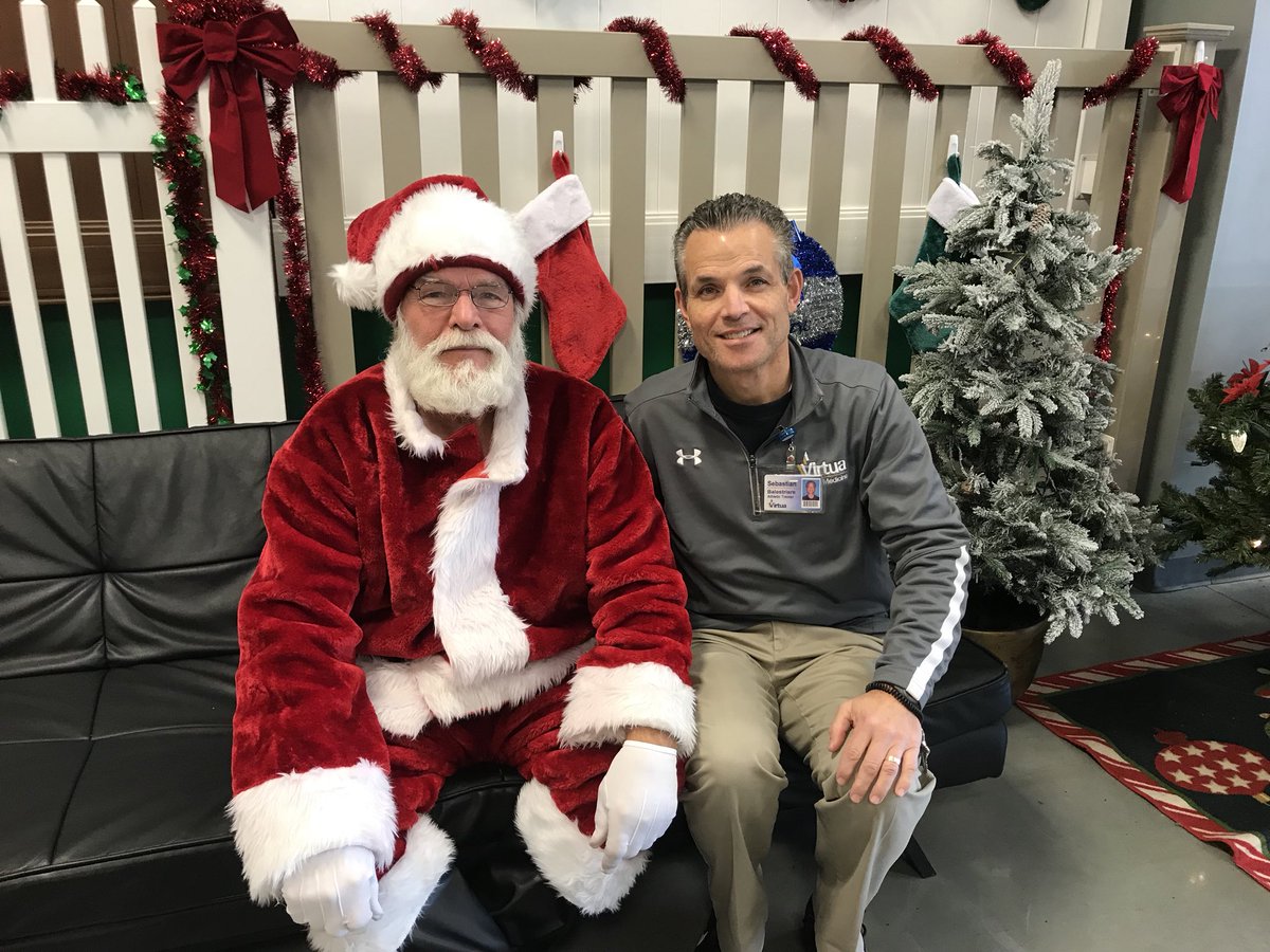 Santa is at Total Turf.  Free pictures, Free candy canes, Any Donations will go towards the Virtua Foundation.
