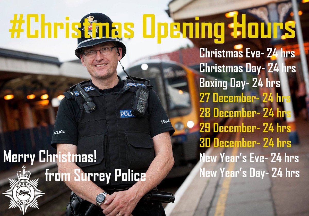 For those that need to know our Christmas opening hours...