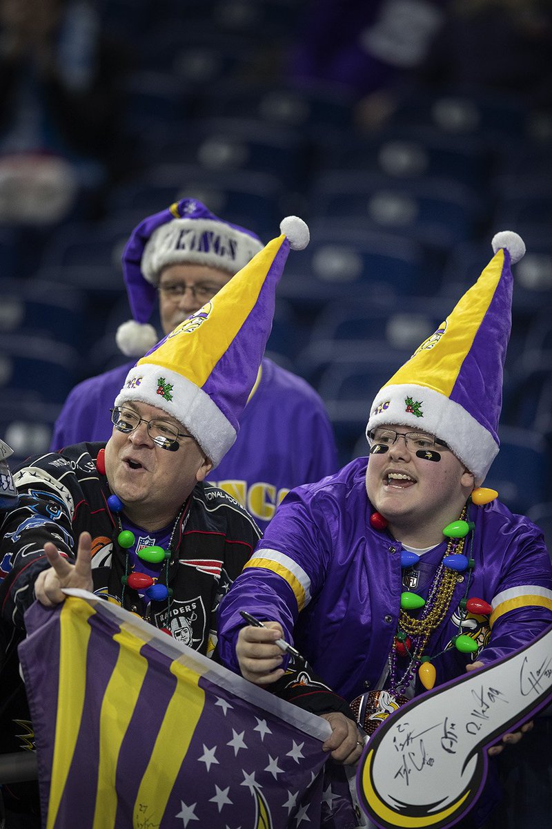 Jeffrey Stebbins Sr. left and Jeffrey Stebbins Jr. of Frazer, MI tried to get autographs at Ford Field Sunday December 23, 2018 in Detroit, MI