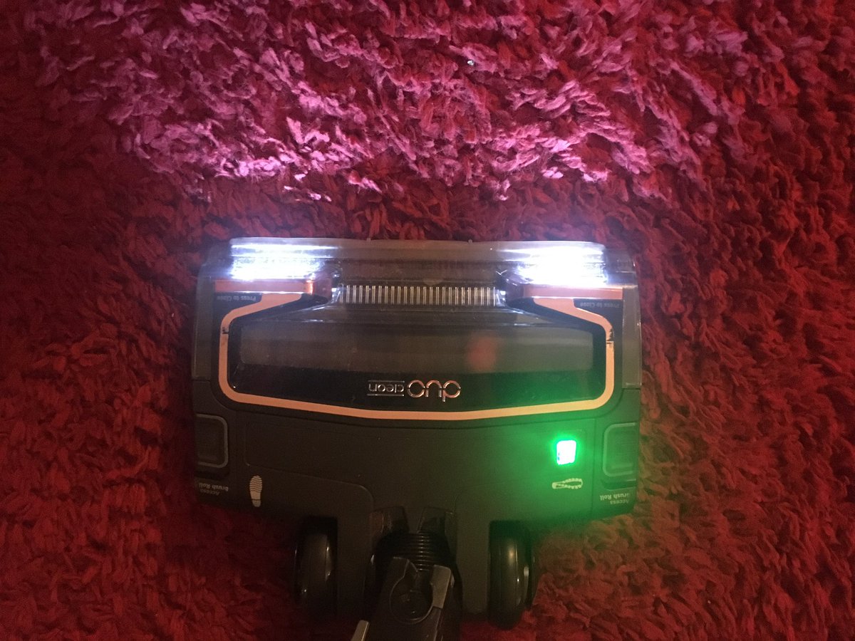 My mother’s hoover has headlights.
