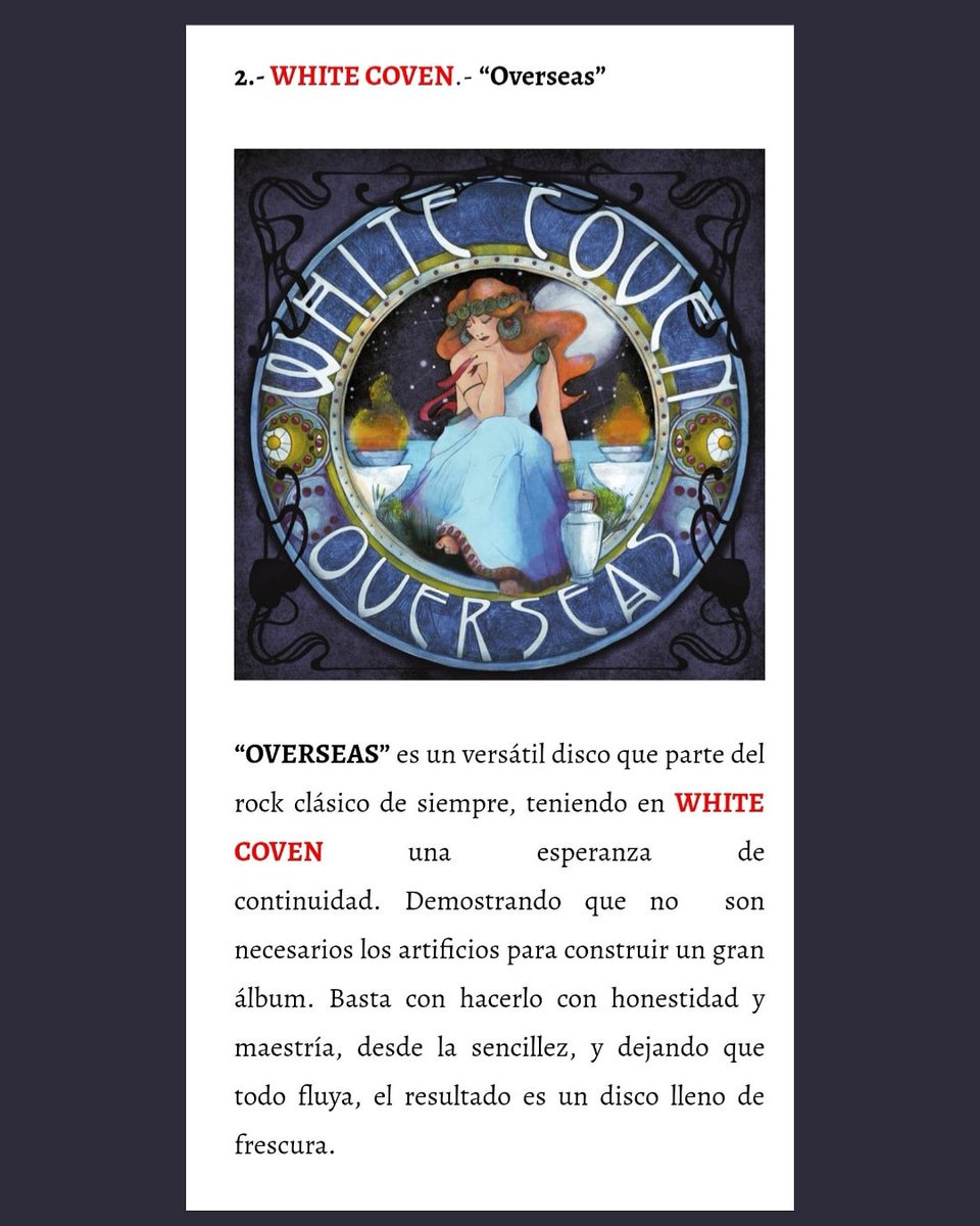 TaunusMusik's tweet photo. #Denpafuzz ha sacado su lista de lo mejor de 2018, en el 2 los grandes @white_coven ❤️❤️🎉🎉🤘 si no habeis escuchado semejante discazo darles una vuelta que son la ostia!
https://t.co/KeC3upk8oz #surniastore #backtothe70s #hardrock #70s #oldsounds #classicrock https://t.co/OM35SW21XY
