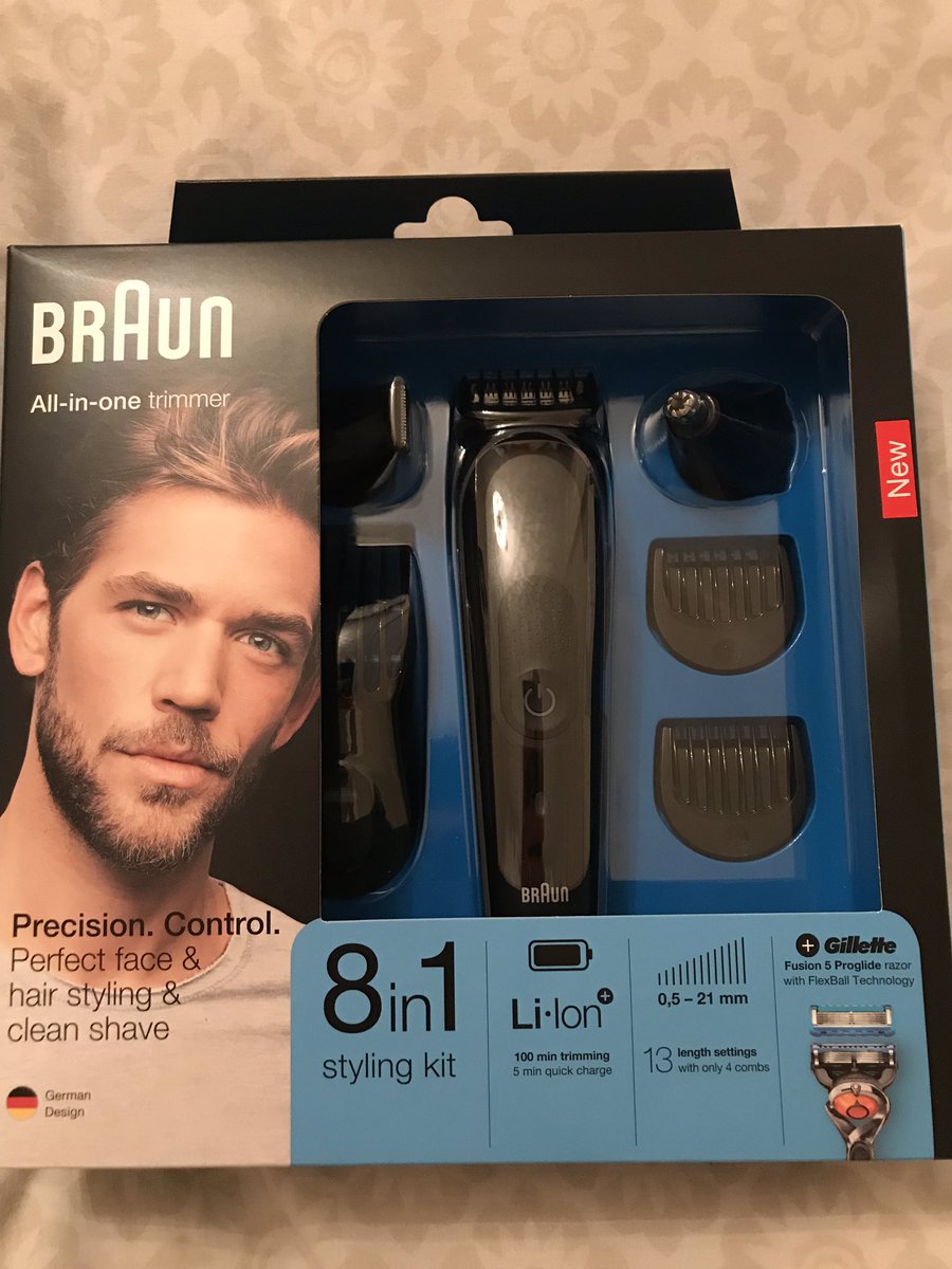 Very excited to test and review this #braunuk all in one trimmer. My facial hair is about to get some pampering. Hopefully it will automatically give me some style