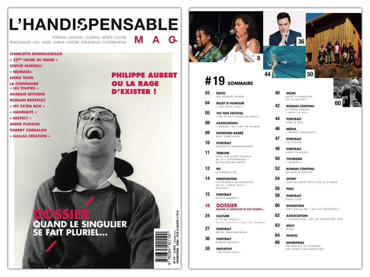 Vous ne l'avez pas râté, hein?
Le numéro 19 est sorti !

Retrouvez le et abonnez vous sur
grrrart-editions.fr/index.php/maga…
#Magazine #handicap #vivreensemble