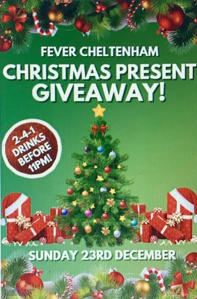 WE ARE OPEN TONIGHT!! 

All through the night we will be giving away gifts to say thank you for such an amazing year!! 🎁 

Doors open from 10pm - LATE 

 2-4-1 drinks before 11pm⛄️
 special deals throughout the night 🍾

MERRY CHRISTMAS EVE EVE!! 🥳