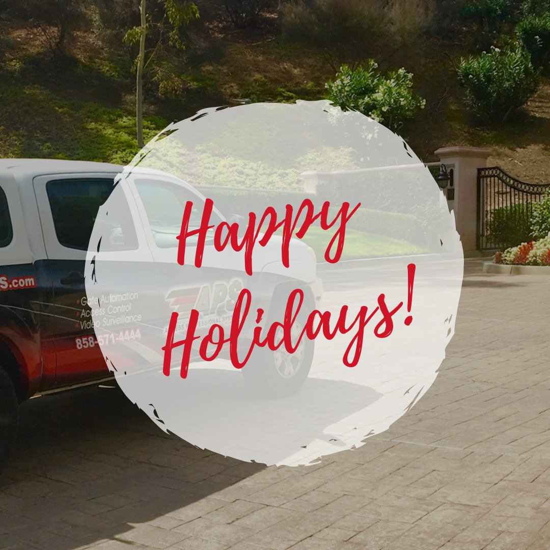 APS_AccessSysts's tweet image. Happy Holidays from APS! We will be closed Christmas Eve, Christmas Day, and New Year’s Day. Our emergency line will be open at all times.

#acesscontrol #gateservicing #propertymanagement #sandiego #accessprofessionals