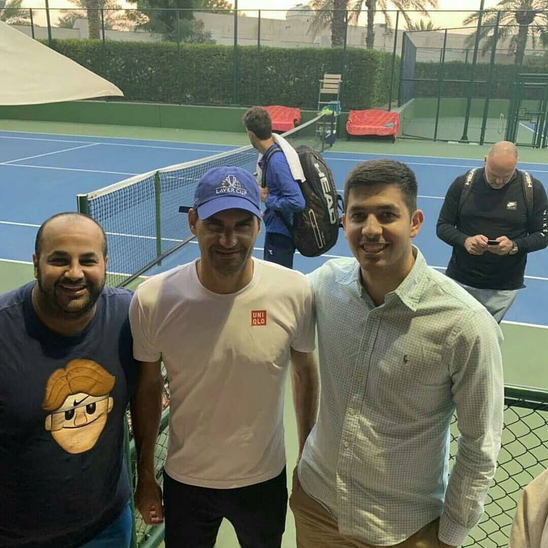 Roger practicing in Dubai