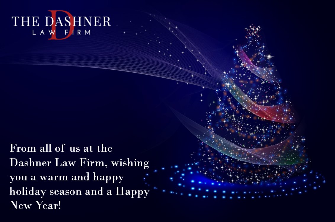 #HappyHolidays and a wonderful New Year, from all of us at The Dashner Law Firm! dashnerlaw.com