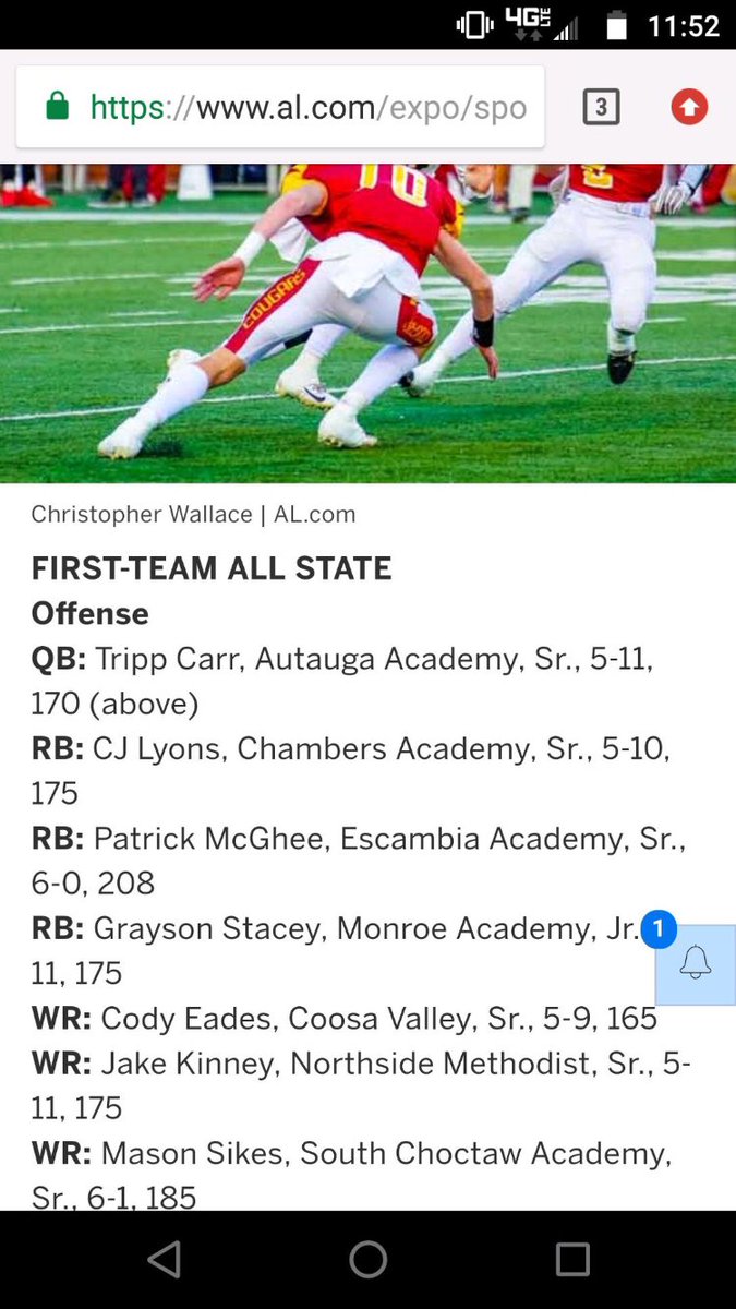 Blessed to receive First Team All-State‼️ @SCRsports <a href="/JamieScruggs/">Coach Scruggs</a> @CoachMacLWC