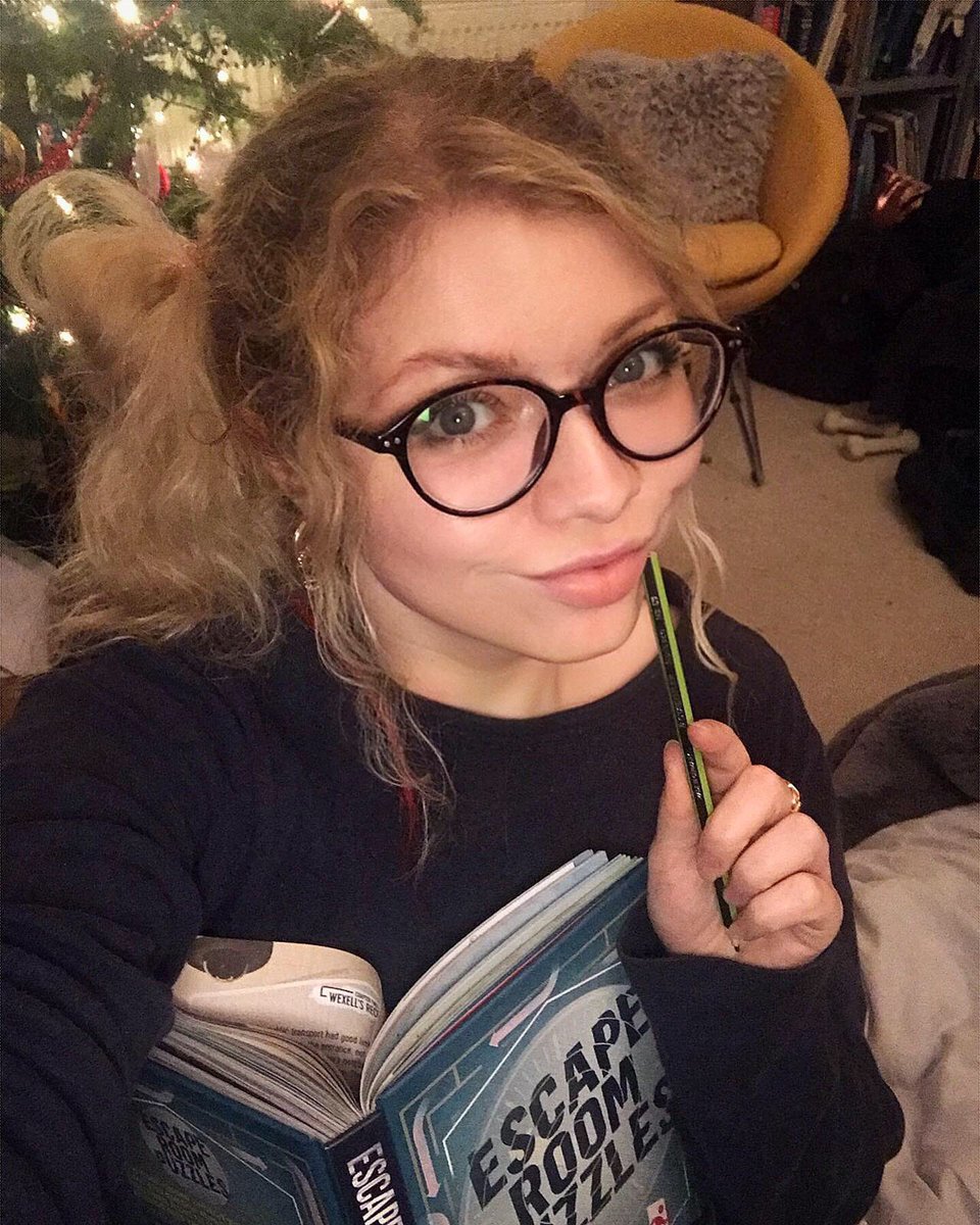 misscharliebond's tweet photo. Snuggling down with my personalised copy of #escaperoompuzzles by amazing talent @Volvi for Xmas eve, eve. Yes Iβm biased, but the book is genius, nice one James and @carltonbooks !! Iβve already escaped Chapter 1 - canβt wait to get to the bit with a sneaky CB in it ;) Get it!! https://t.co/sV7qbOtTJd