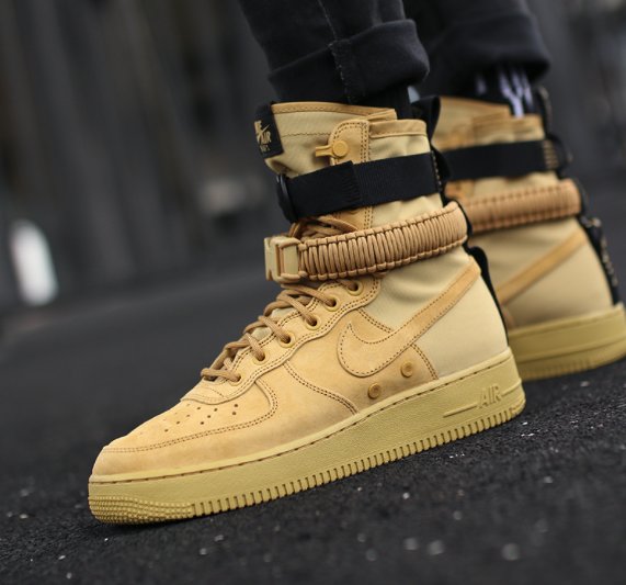 nike sf air force 1 golden beige