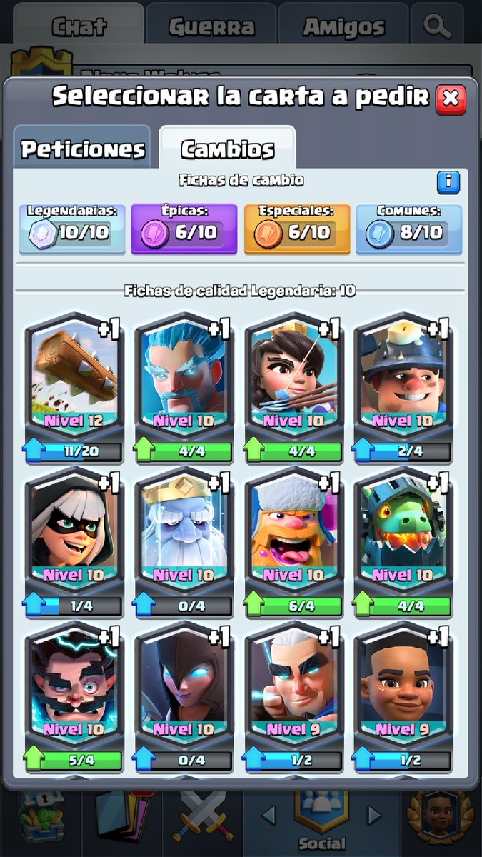 Cambio de token legendario quiero Tronco y doy cualquier otra carta legendaria que tenga. MD

@DarkfightGT_ <a href="/AyudaJugador/">Ayuda Jugador</a> @RTS_Agency