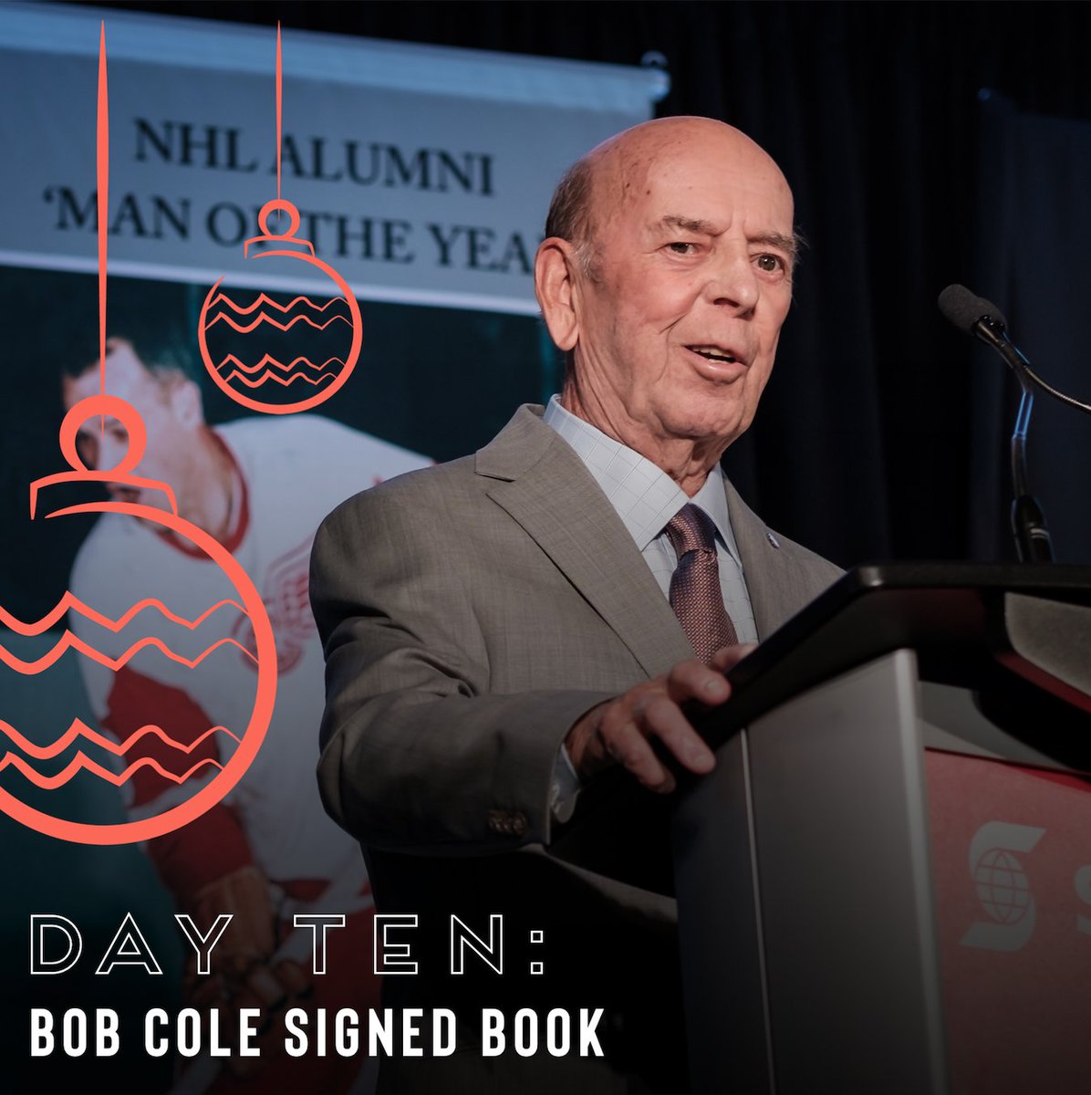 NHLAlumni's tweet photo. #NHLAlumni 12 Days of Giveaways - Day Ten! 🎁 For your chance to win a Bob Cole signed book, RT this post, and tag a friend who is a fan of the legendary Bob Cole. Must be following us to win - good luck! https://t.co/QubHECmTCY