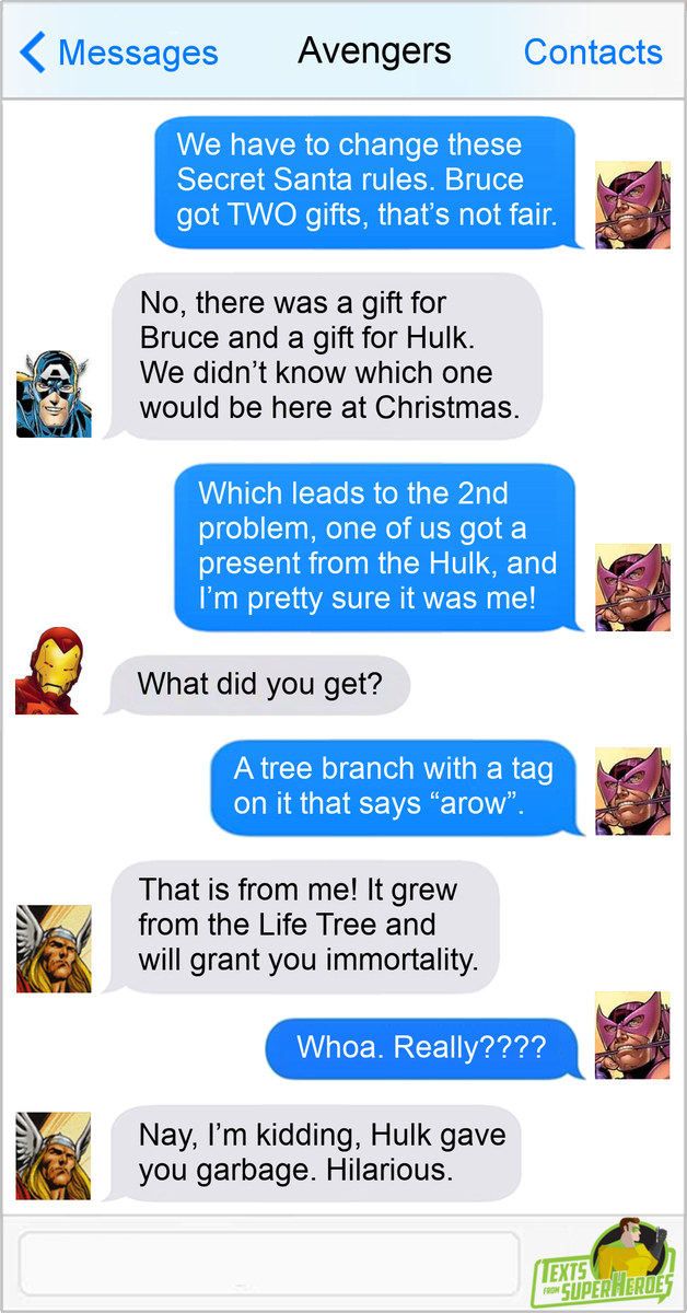 FromSuperheroes's tweet image. The Thought That Counts?
TextsFromSuperheroes.com