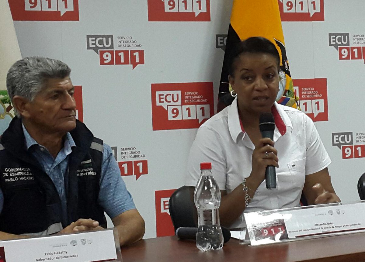 "Garantizar la vida de la gente es la prioridad. Hemos activado todos los protocolos y estamos dando acompañamiento a los COE cantonales y provincial", <a href="/alexocles/">Ma. Alexandra Ocles</a> Directora General de <a href="/Riesgos_Ec/">Riesgos Ecuador</a>