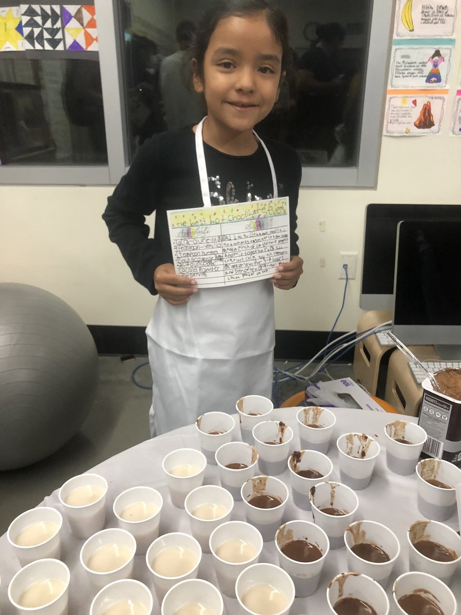 lacyszu's tweet photo. Learning about cultures and cooking from 2nd graders #HTeCV #PBL https://t.co/AyeJuPfUxf