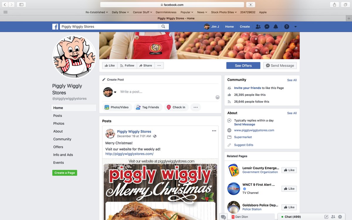 At some point we gotta give it up to Piggly Wiggly. They've survived Wal-Mart, Super Wal-Mart, Super Target, Publix, Whole Foods, &amp; Amazon Prime. No official twitter &amp; only 26K fans on FB. A true southern legend. Time to give the Pig the same respect we give Outkast &amp; Bo Jackson