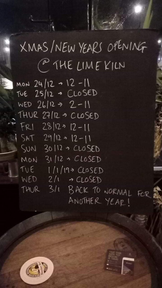A little reminder of our Xmas opening hours. 

WE ARE OPEN BOXING DAY from 2pm!! 

Come and share a festive beverage with us and tell us about all the exciting gifts you received 🎁
.
.
.
.
.
#camra #goodbeerguide #pub #craftale #craftbeer #realale #caskale #bristolpubs