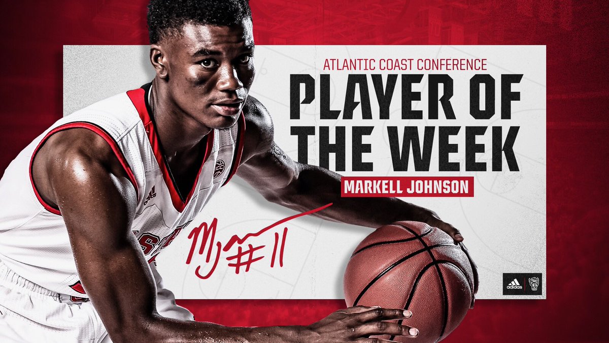 ACC Player of the Week: <a href="/kells_2017/">Markell Johnson</a>.

📰 gopack.com/news/2018/12/2…