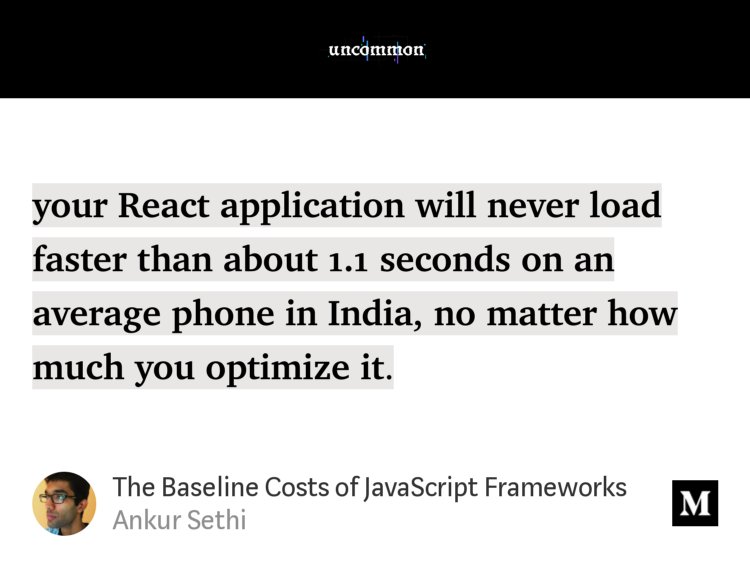 WhiteHatArpit's tweet photo. "The Baseline Costs of JavaScript Frameworks" - @ankurs3thi https://t.co/54T6TCAyNd https://t.co/gyg5AxibM5