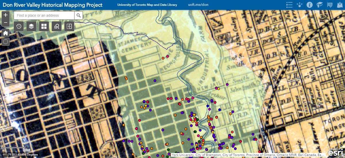Have you heard of The Don River Valley Historical Mapping Project? This interactive map allows a look through time into one of Toronto's important waterways! #TOhistory buff.ly/2QP8HRf