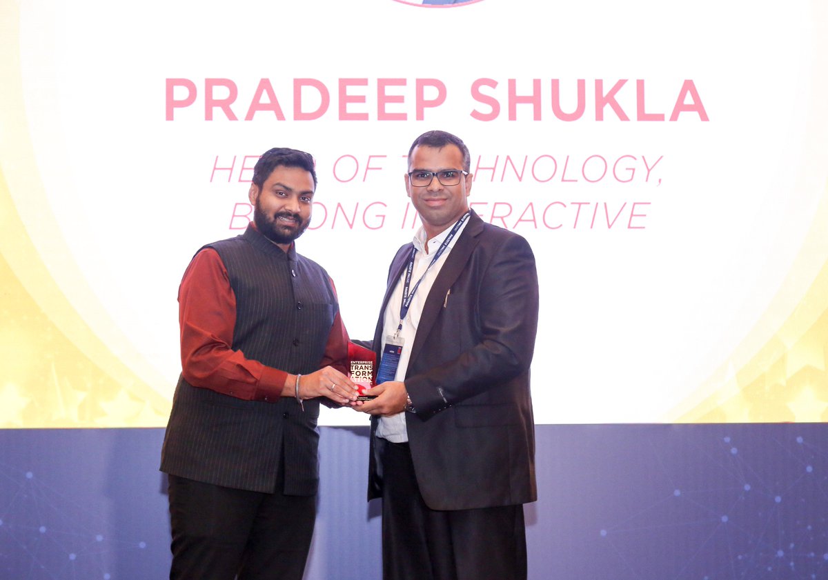 pradsir's tweet photo. It was truly an honor to receive this prestigious #Enterprise #Transformation #Accelerators Award.
Thank you one and all who supported throughout this journey for this outstanding achievement.
#ets2018 #transformational #summits #dubai #cios #leads https://t.co/EE5QocDG6p