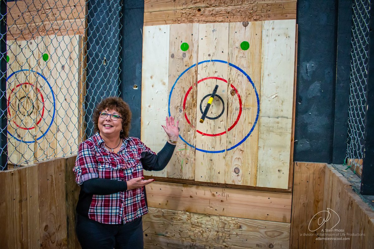 azfaircontract's tweet photo. More photos from our recent axe throwing reception! #AzFairContracting https://t.co/v7ukEb9faT