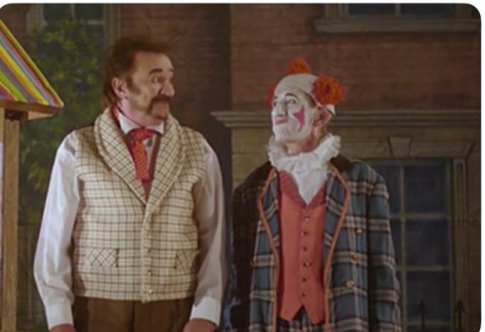 PaulChuckle2's tweet photo. #Grimaldi .. one the last things me and Barry worked on together, being shown on Boxing Day 10.05 am  @TalkingPicsTV  Freeview Ch 81 #ShortFilm, it’s going to be difficult for me to watch but we really enjoyed doing it 🙁 https://t.co/jjf4CmOpZY
