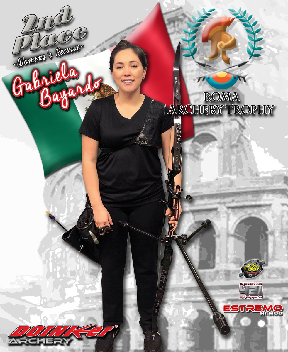 DoinkerStabs's tweet image. Congratulations to Team Doinker&apos;s Gabriela Bayardo of Mexico on her 2nd Place Win in Rome, Italy!
#TeamDoinker #EstremoHiMod #winning #Doinker #Archery