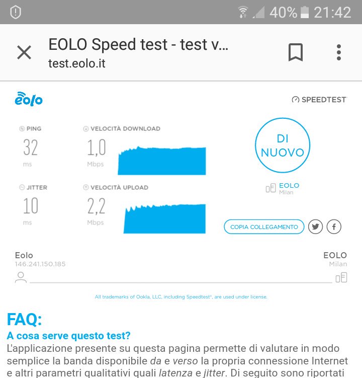 MarzolaNicola's tweet photo. @eolo_it @TheNicoValsesia Buon Natale @eolo_it  e al AD @skyluke73 grazie per il servizio che mi offrite 1 Mgb 
oggi si vola come il robotino🙄 https://t.co/XqfEo4TqDx