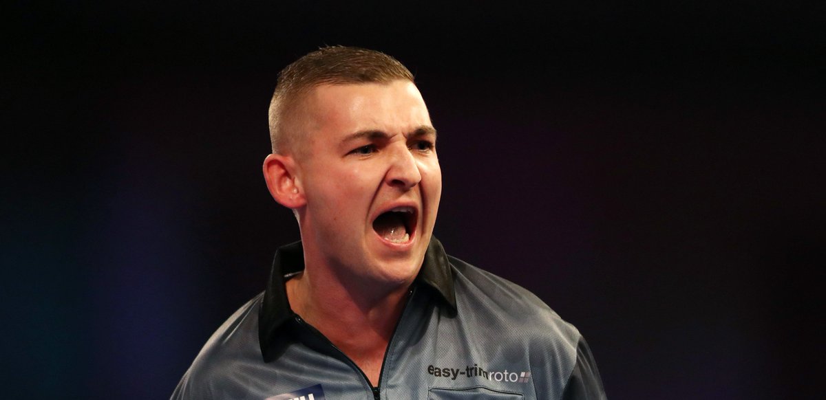 bet365's tweet photo. ✅ Beat Geert Nentjes 
✅ Beat Gerwyn Price
✅ Beat Kyle Anderson

🙏 Nathan Aspinall is in the form of his life. https://t.co/BudwAG4JN0