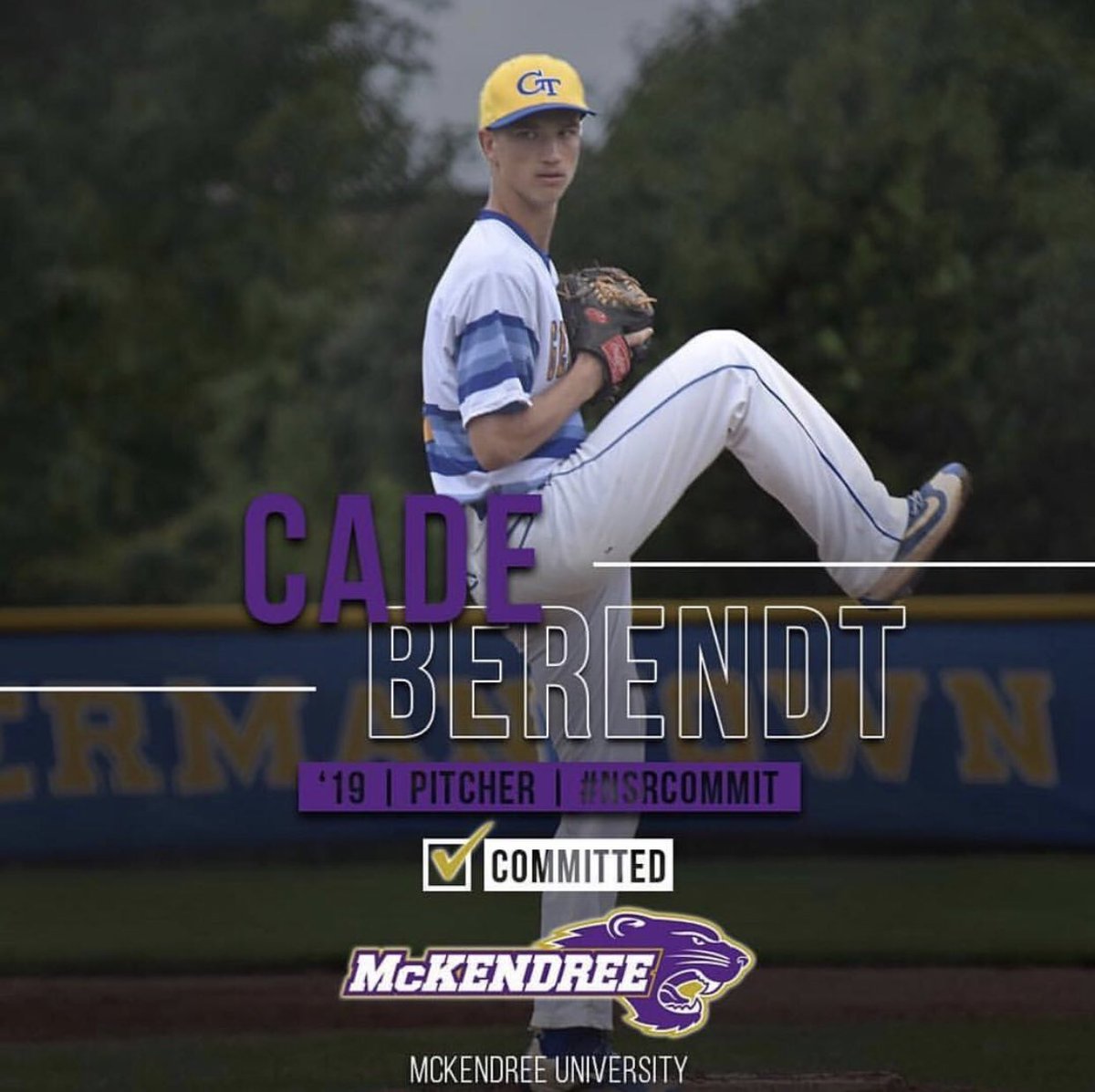 Congrats to our boy Cade Berendt for committing to Mckendree University to continue his baseball career!! Proud of you brotha!! ⚾️💪🏼💥👀 @Cade_Berendt
