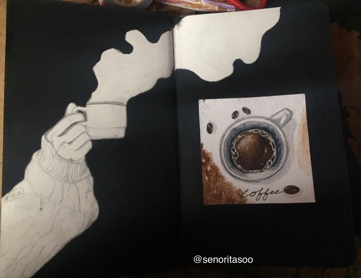 sehunvocalist's tweet photo. I’m kinda obsessed with the coffee aesthetic atm so I drew from kyungsoo’s universe teaser pic. I used charchol for the background for the first time and it was. Messy
#coffee #universe #kyungsoo #exo #DO #디오 #charchol #art https://t.co/XS6DHefuDS