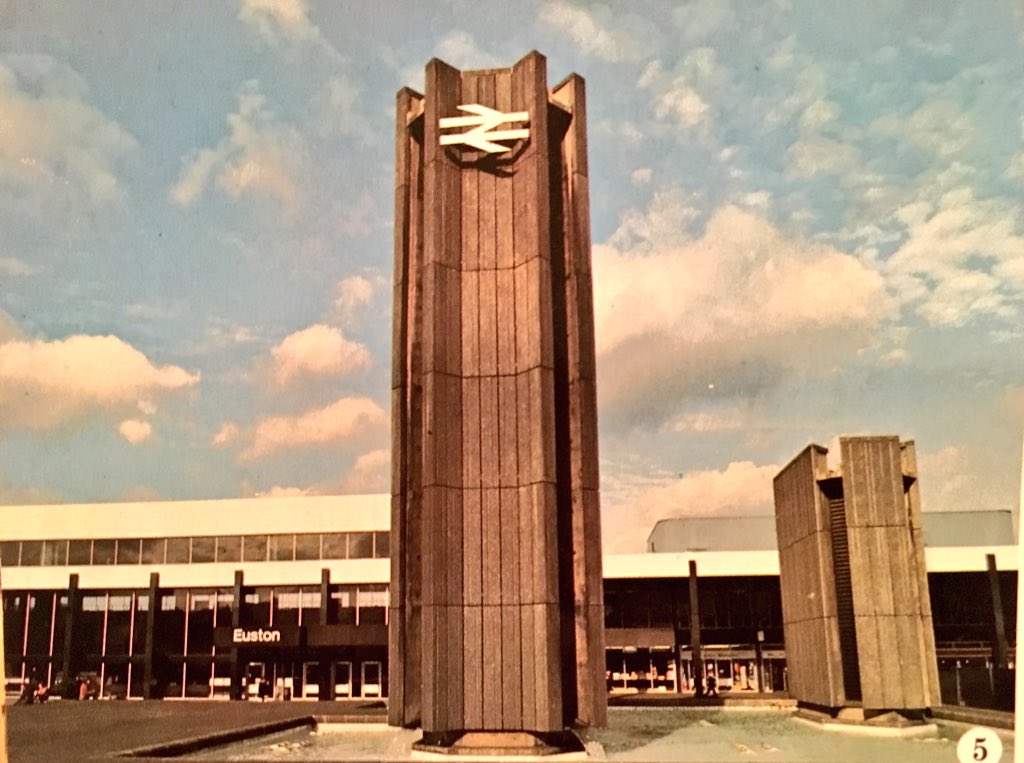 There were MANY things wrong with BR, but one of the things it did well was publicity and design. In my childhood bookcase is 1974’s “British Rail Today and Tomorrow”. Let’s look at some of the pictures. First, <a href="/NetworkRailEUS/">London Euston</a>! That tower &amp; pond has been consumed by a cafe now...