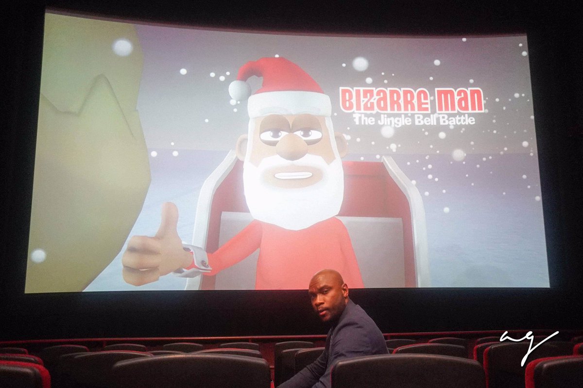 DScottGotTalent's tweet photo. On another level! Independent filmmaker...making premieres happen one city at a time! Photos from the Chicago premiere coming soon! #dscottgotjokes #bizarreman #thejinglebellbattle #amc #theater #dandrellscott #dfaultentertainment #film https://t.co/6KGIUFzQgP
