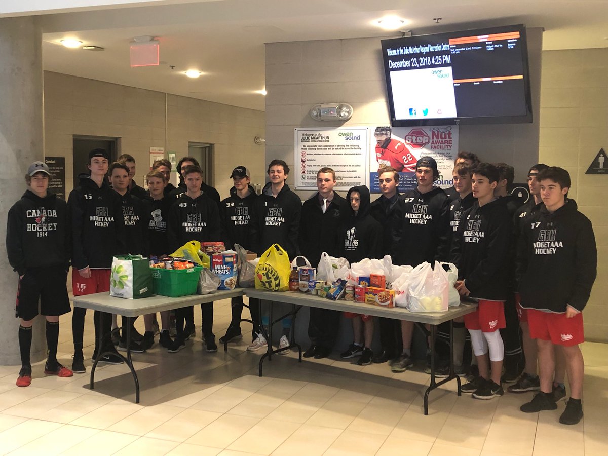 ⁦<a href="/GBHMIDGET/">GBHMidget</a>⁩ helping out for the Xmas season. Some canned goods heading to the Owen Sound Food Bank.