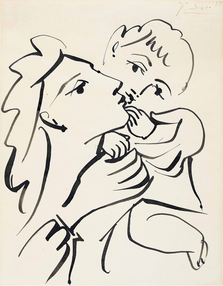 MenschOhneMusil's tweet image. Pablo #Picasso ( 1881-1973 ) - Mère et enfant.