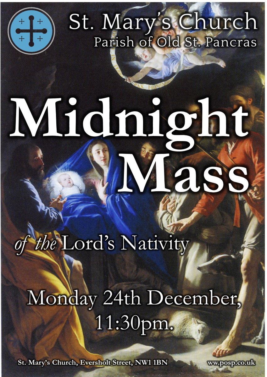 Midnight Mass at St. Mary's - Christmas Eve at 11:30pm