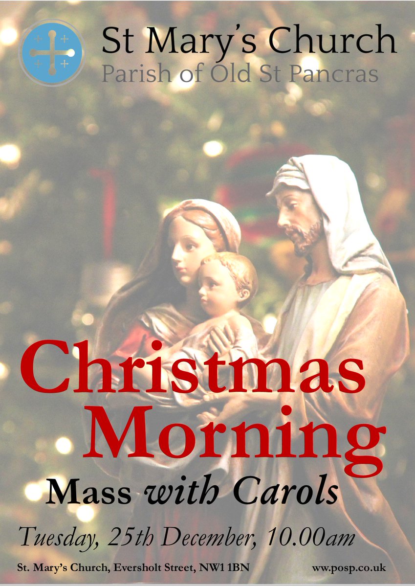 Christmas Morning Mass with Carols at St. Mary's - at 10am