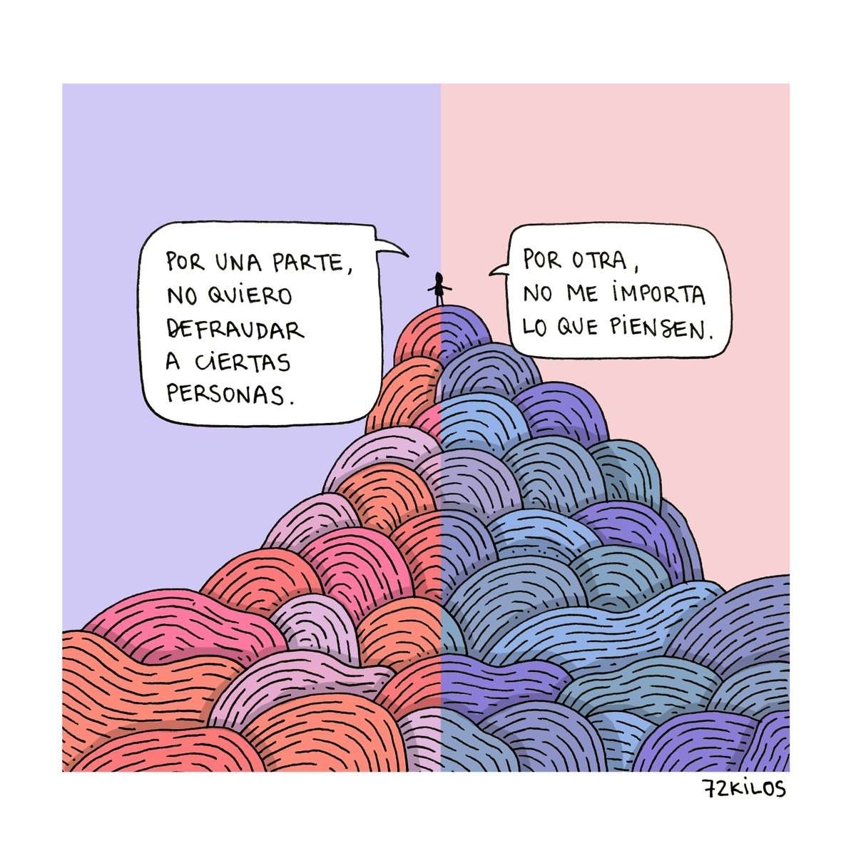 Por una parte y por otra.