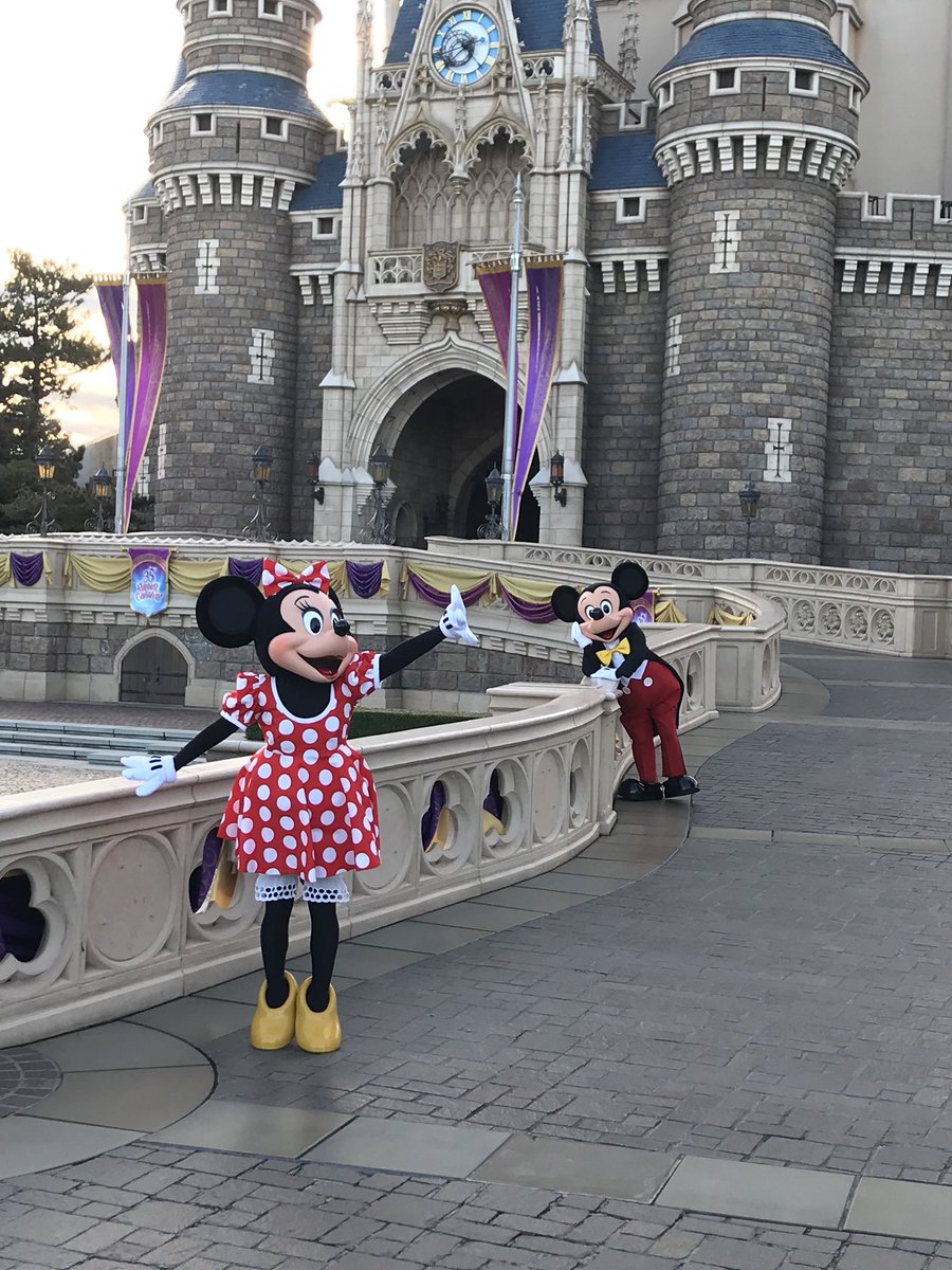 disneyresort14's tweet photo. #TDR_now #Disneyland 
早朝グリーティング！！35th!! https://t.co/acQDTGC0eX