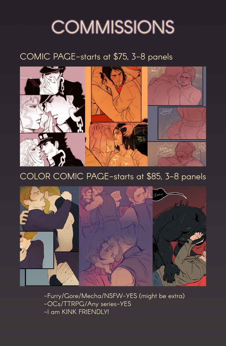 #CommissionInfo Post! I'm currently open. DM/E-mail if you're interested :D