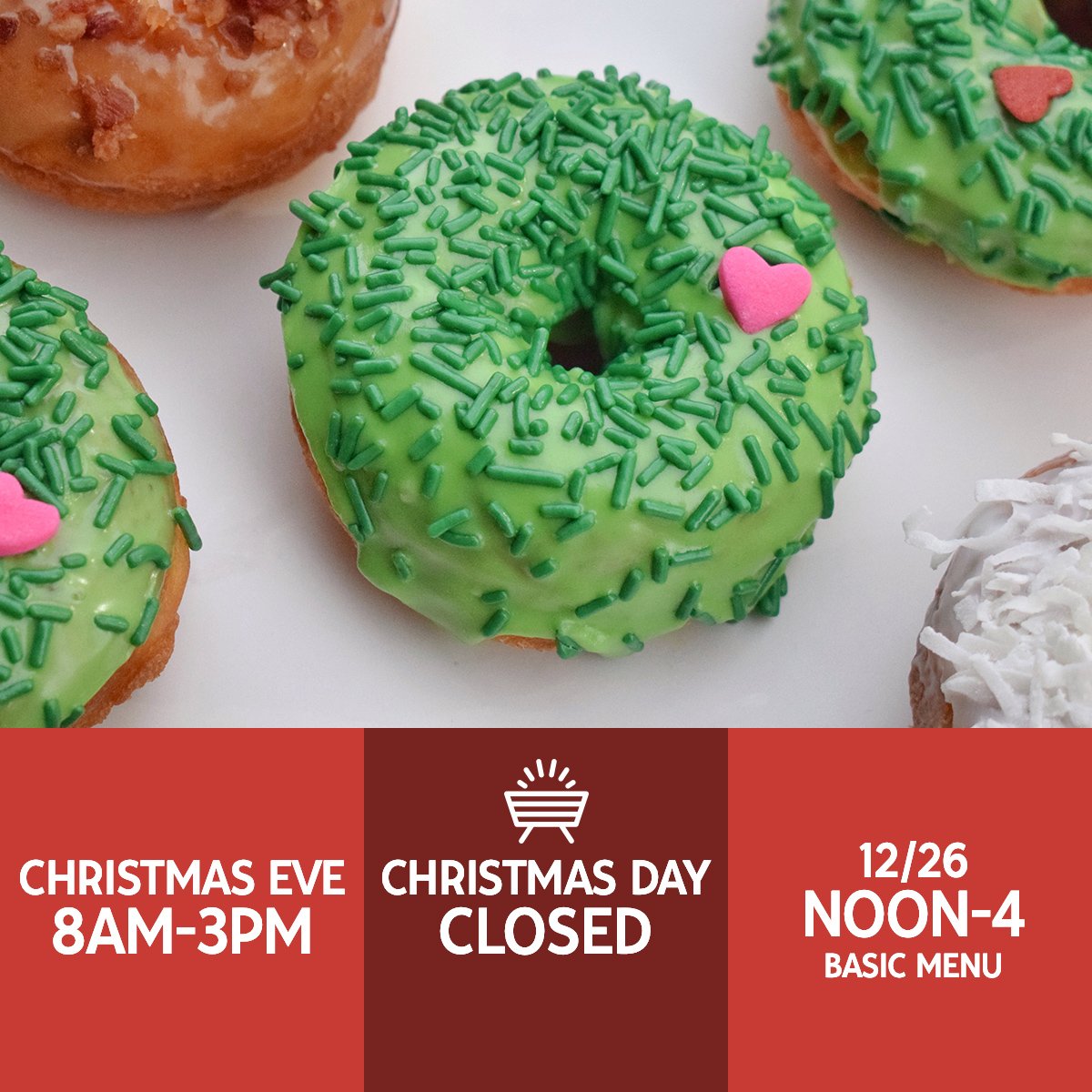 DonutsDowntown's tweet photo. Maybe Christmas the Grinch thought doesn't come from a store
I’ve eaten enough but I can eat more
Where is the fun in counting my steps
if I can’t lift a donut w/ my bicep
He whizzed w/ his load thru the bright morning light
Until he found the place with the most delectable bite https://t.co/BBivTPty3d