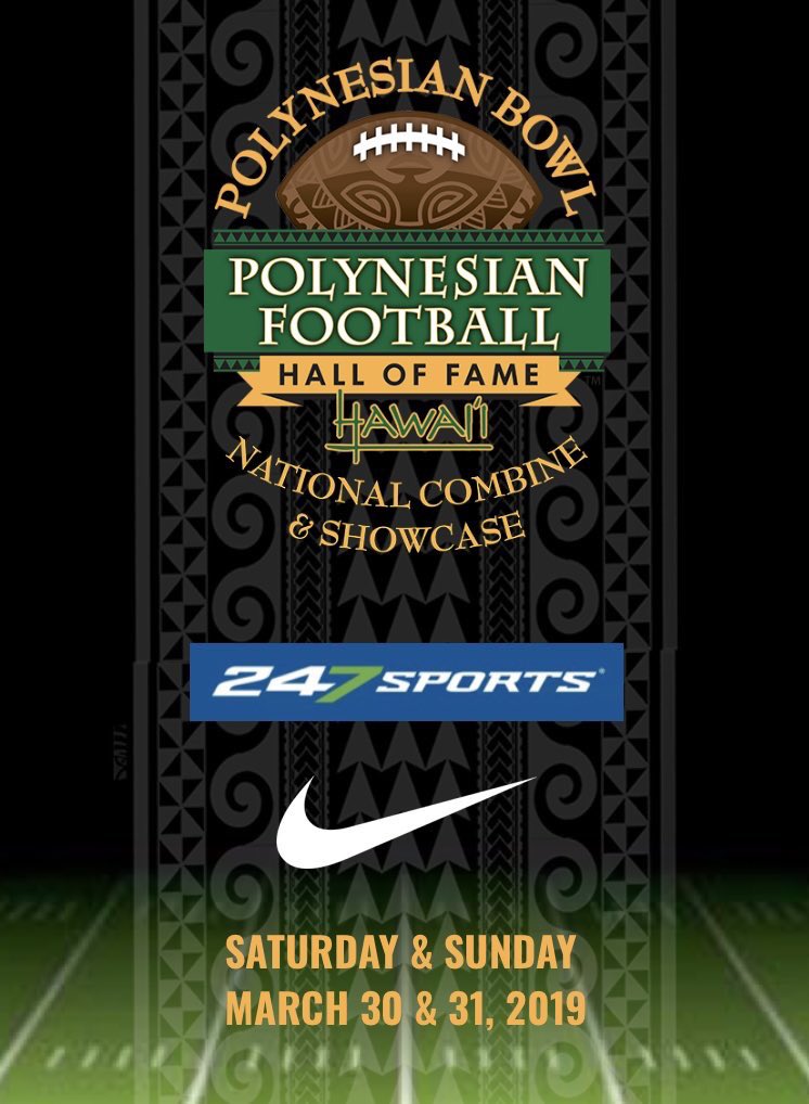 Bobbyboop's tweet image. Cole invited to Polynesian Bowl Showcase.